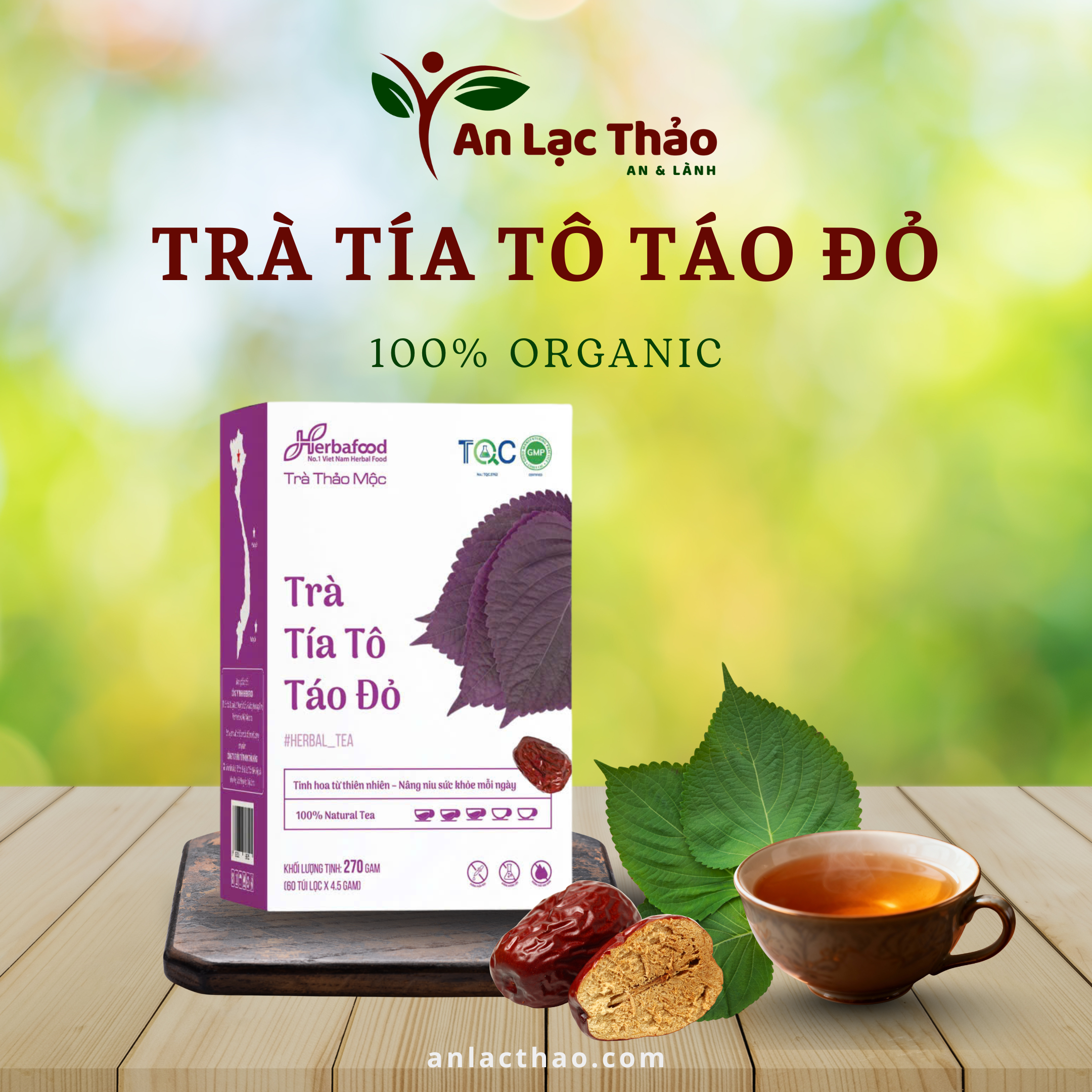 Trà Tía Tô Táo Đỏ